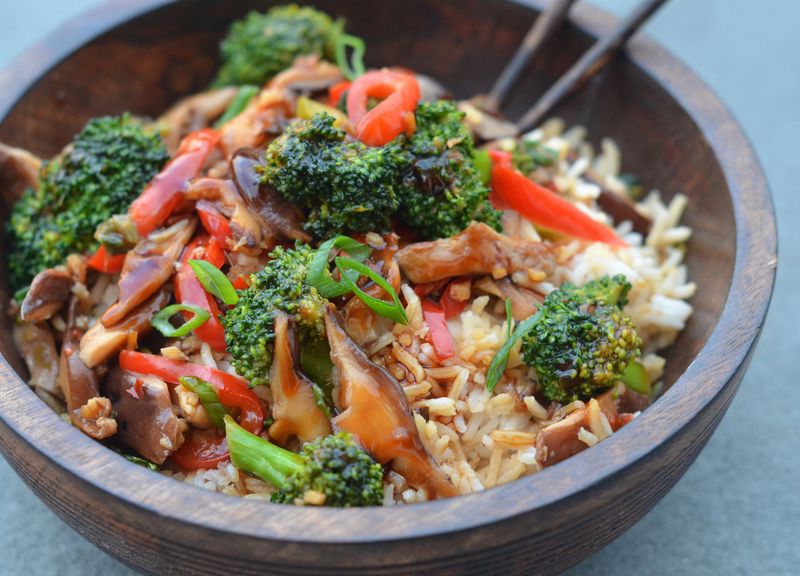 China: Stir-Fried Vegetables with Rice