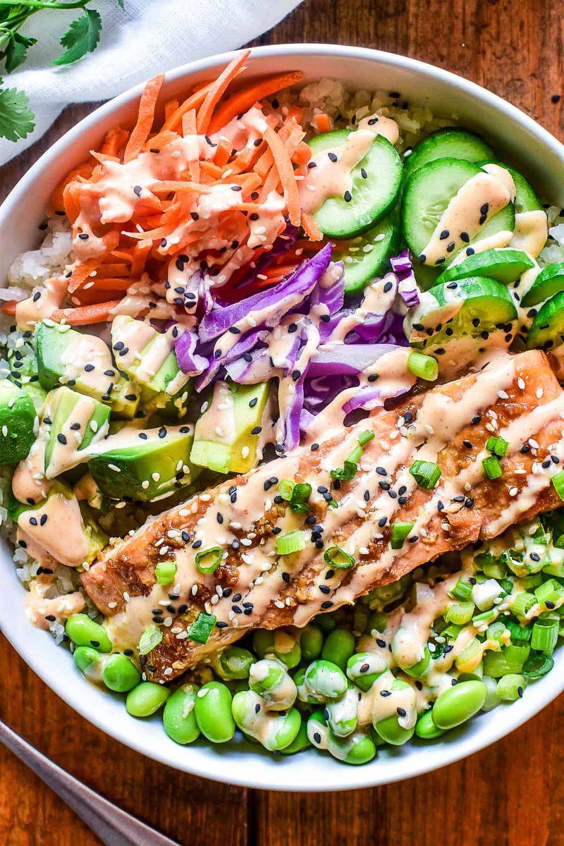 Salmon and Edamame Salad