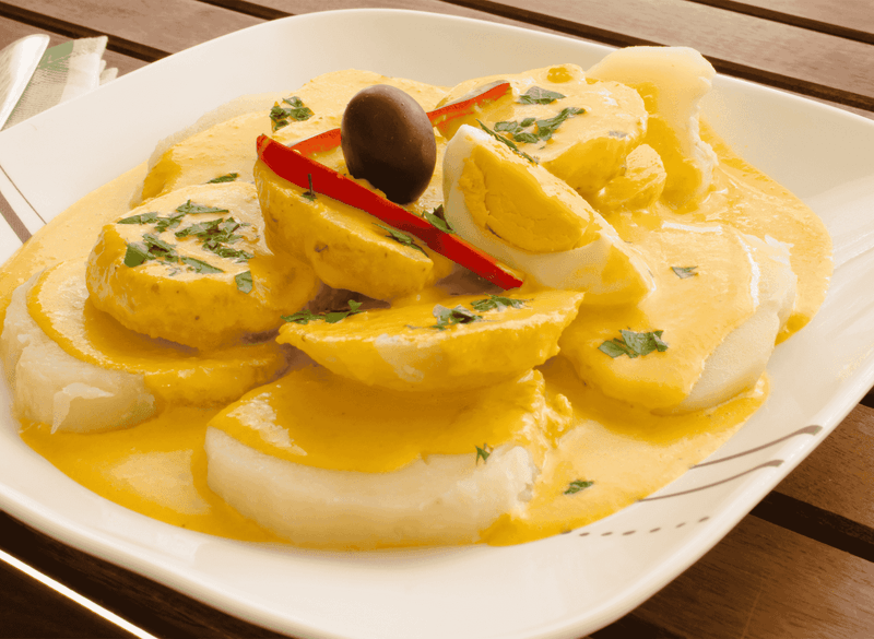 Peruvian Papa a la Huancaina (Potatoes in Spicy Cheese Sauce)