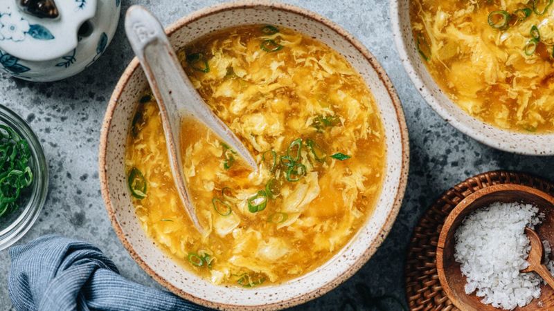 Egg Drop Soup With Ginger and Scallions