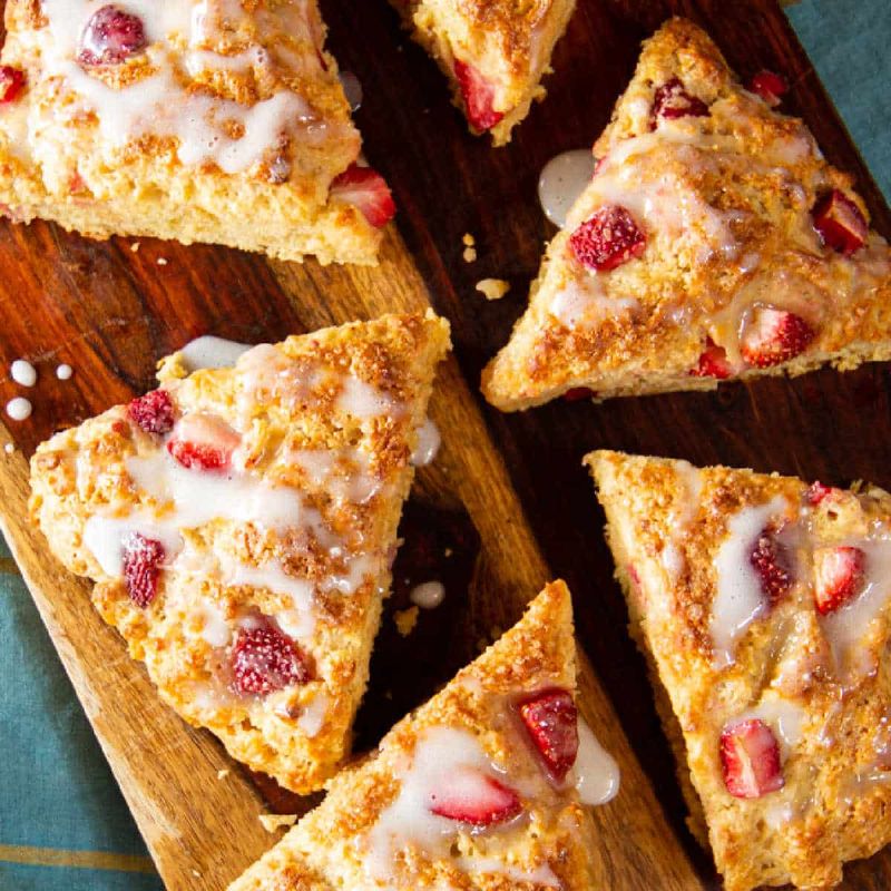 Strawberry Balsamic and Black Pepper Scones