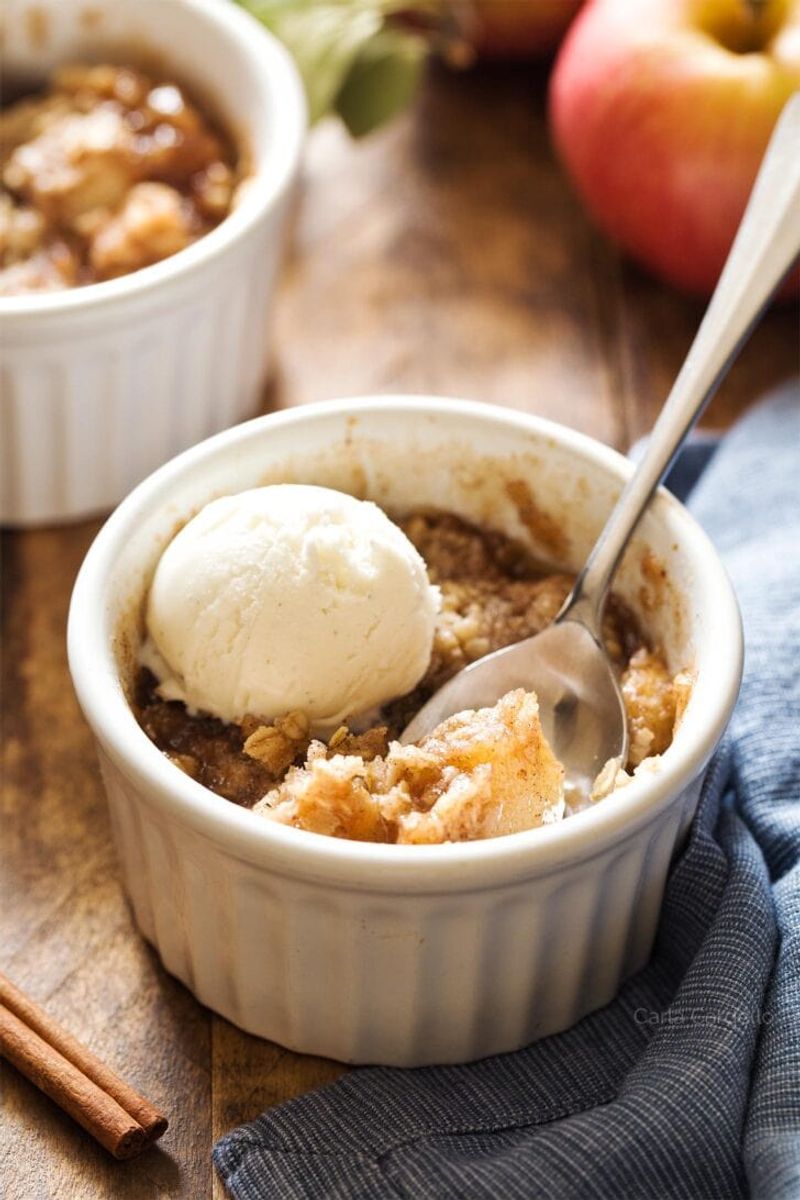 Mini Apple Crisp in a Ramekin