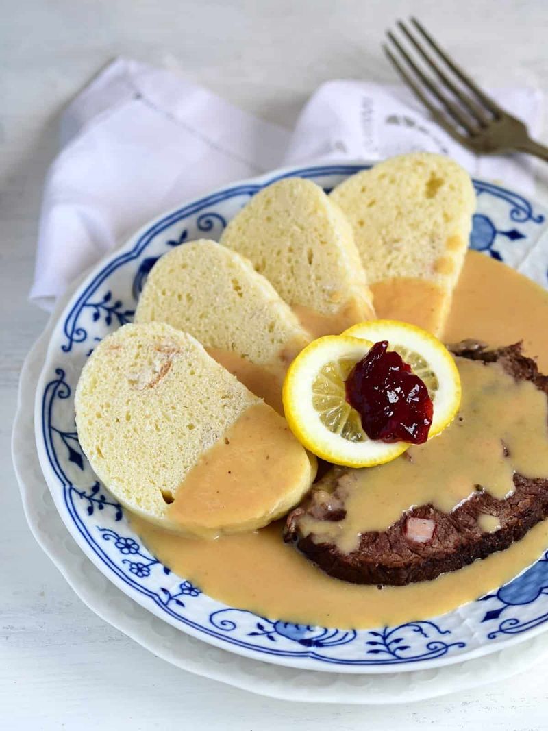 Czech Svickova Bread Dumplings