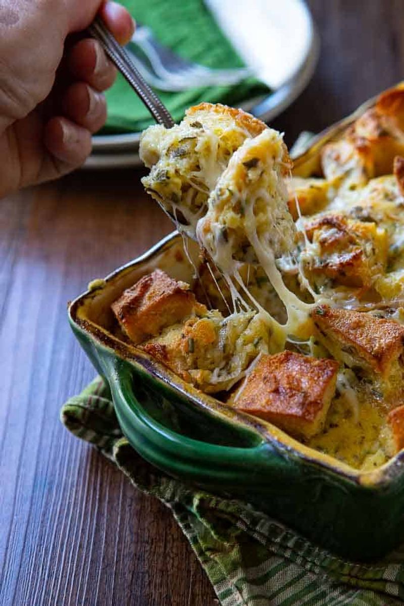 Savoury Bread Pudding