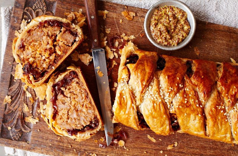 Sausage and Caramelised Onion Pie