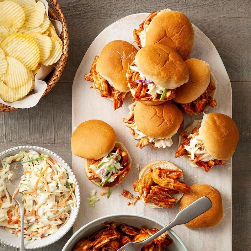 Pulled Chicken Sliders