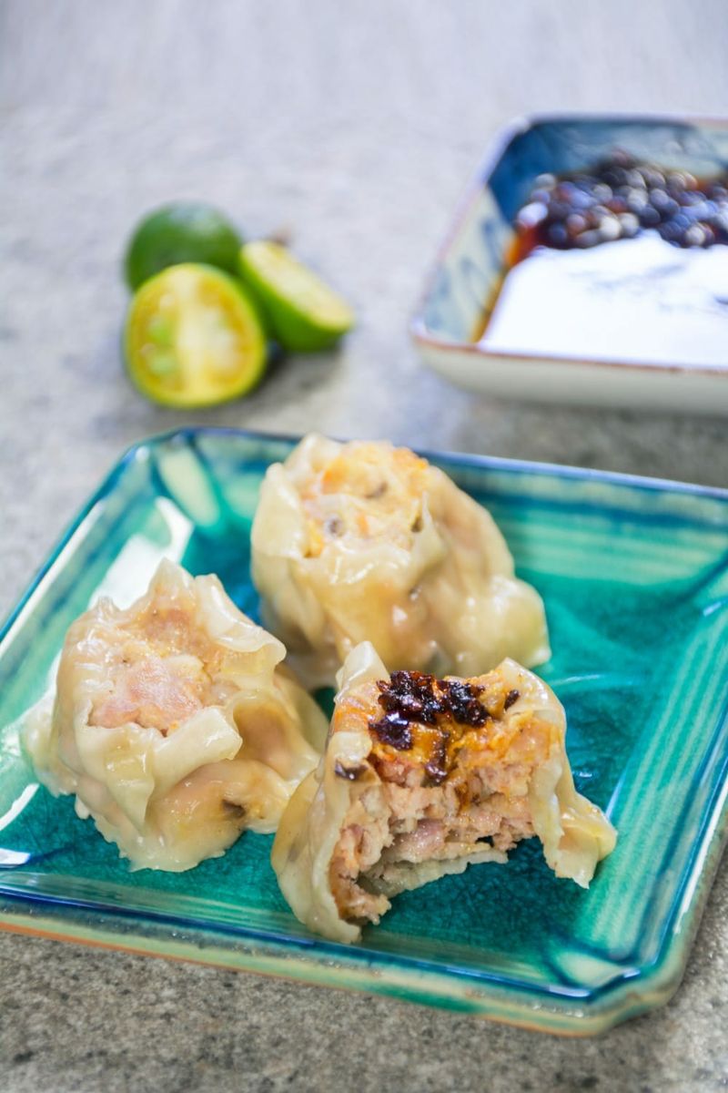 Filipino Siomai with Calamansi