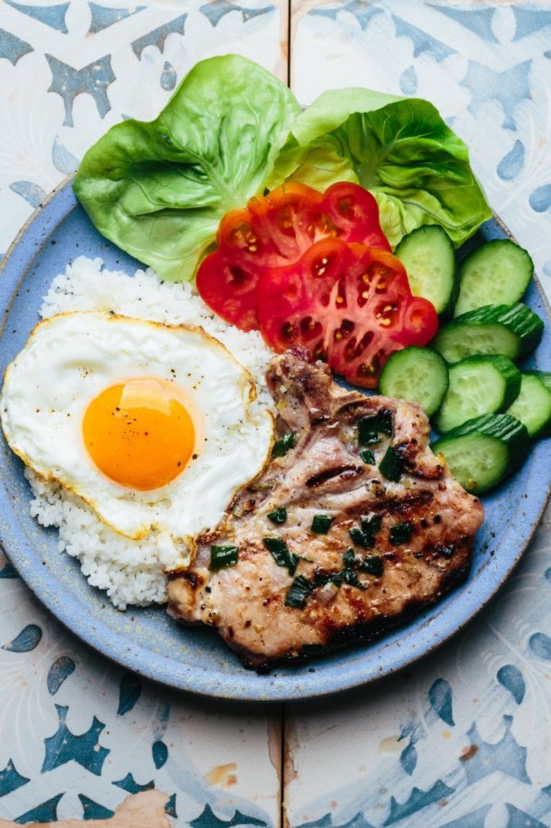 Vietnamese Broken Rice With Grilled Pork Chops