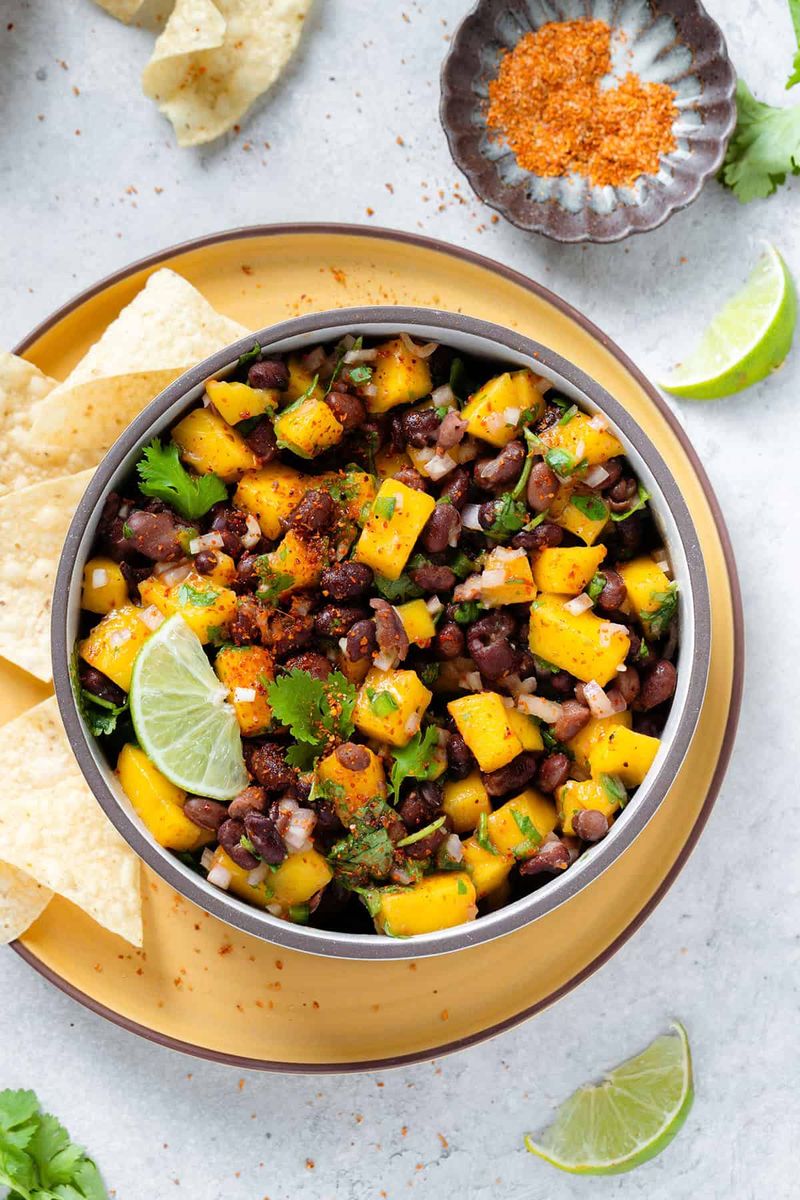 Mango And Black Bean Salsa Bowl