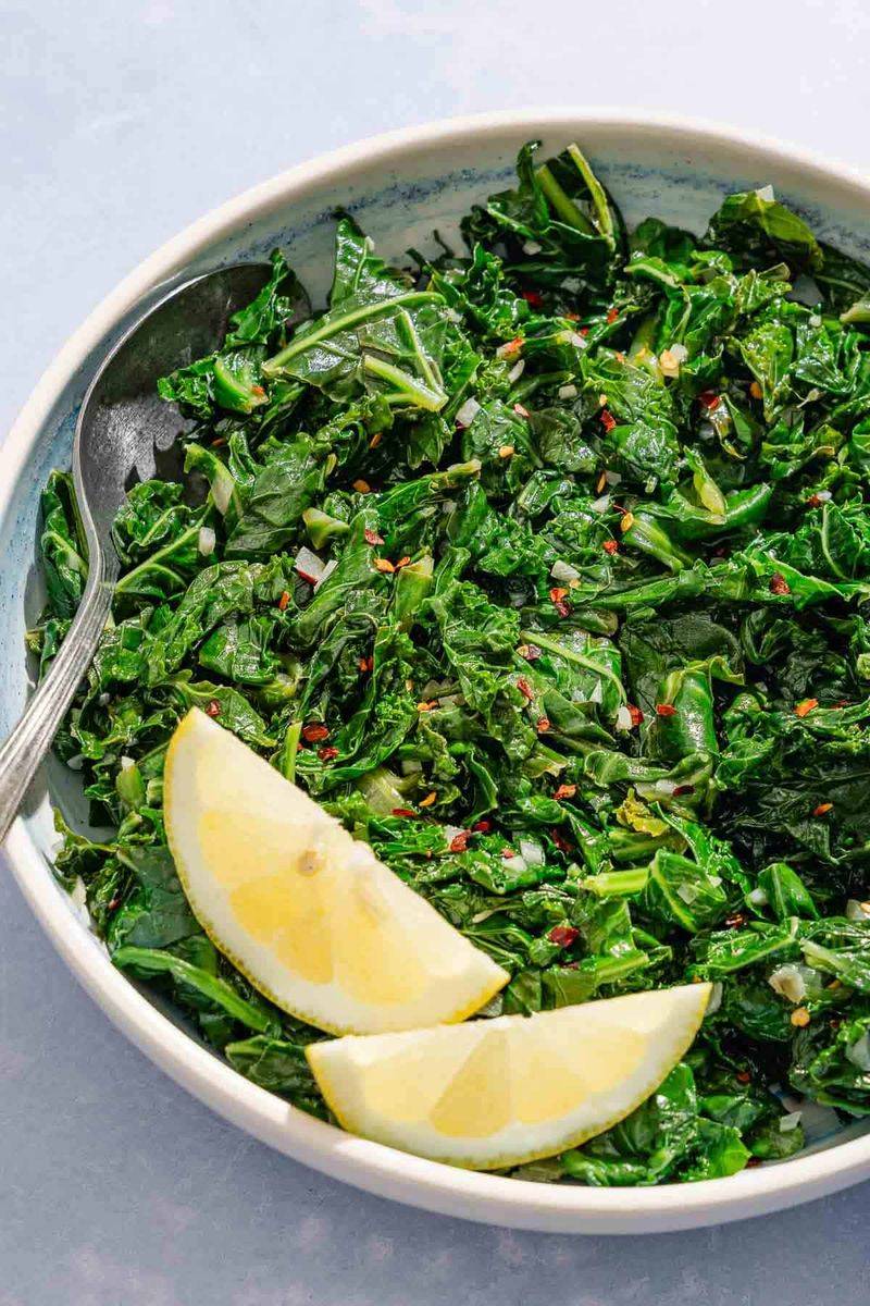Wilted Greens with Lemon