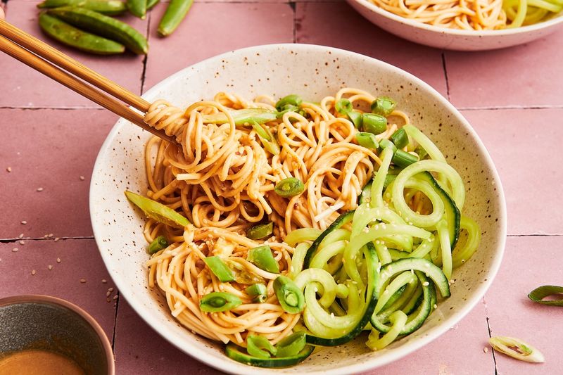 Cold Sesame Noodles with Cucumber