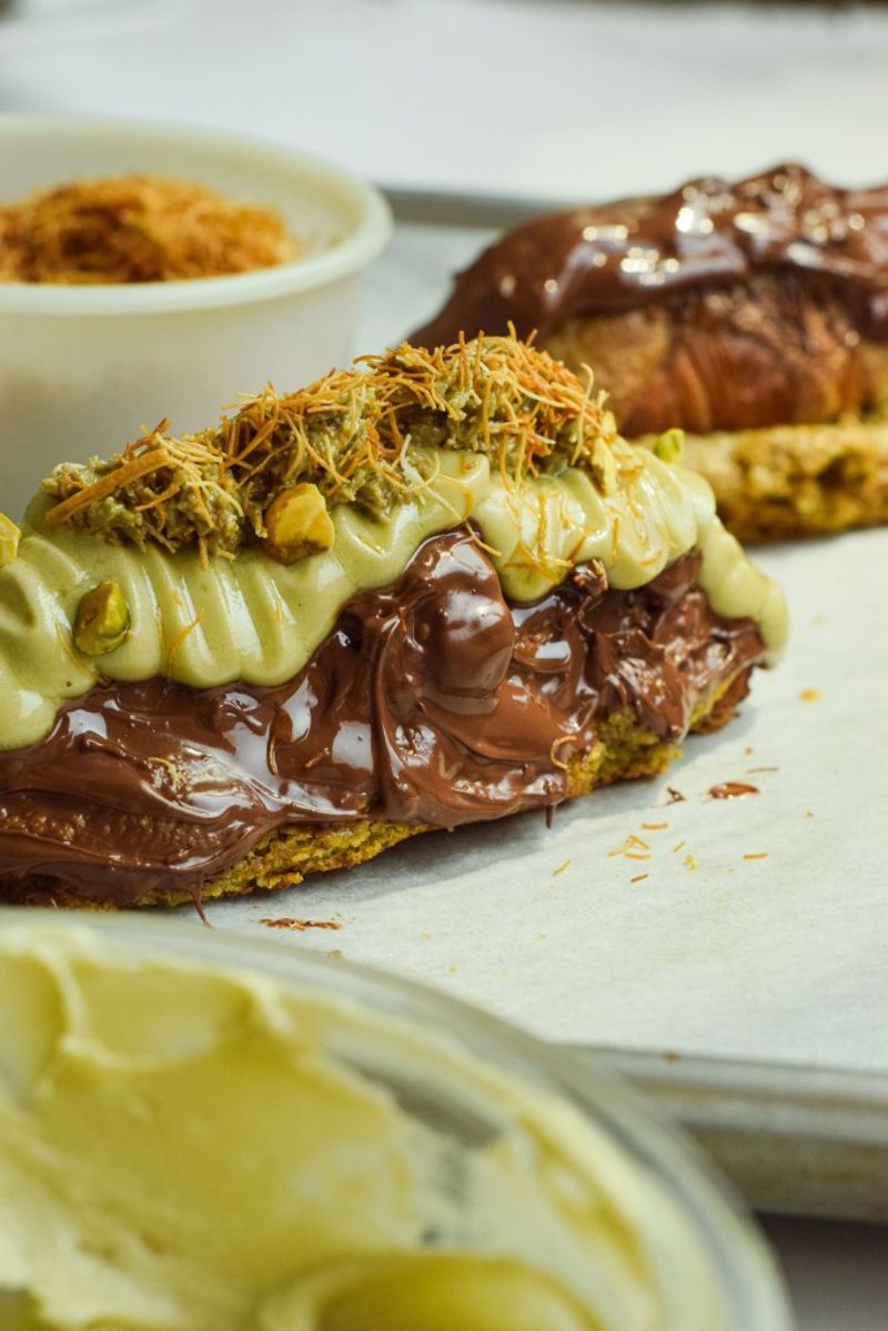 Pistachio Knafeh Croissant