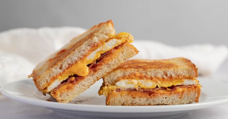 Fried Egg Sandwich with Sriracha Mayo
