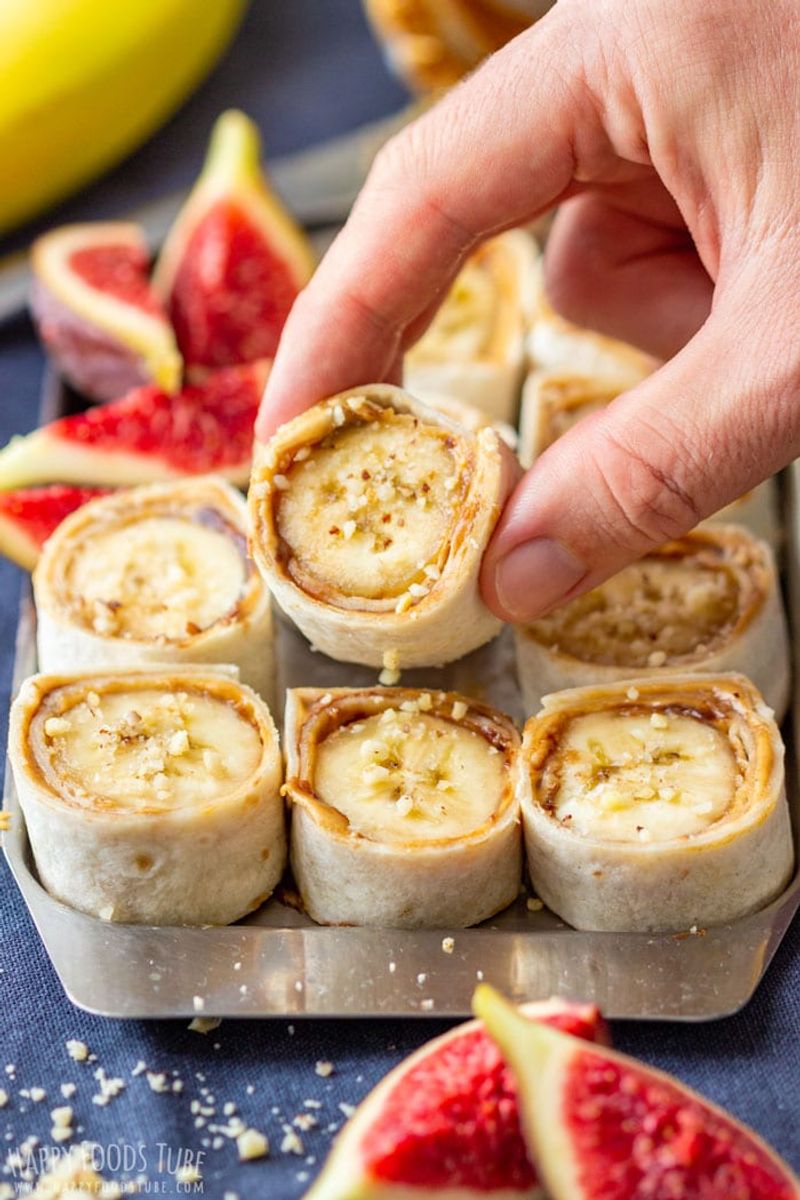 Peanut Butter and Banana Protein Wrap
