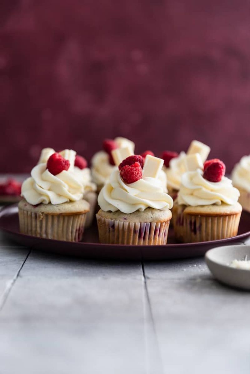 Raspberry White Chocolate Cupcakes