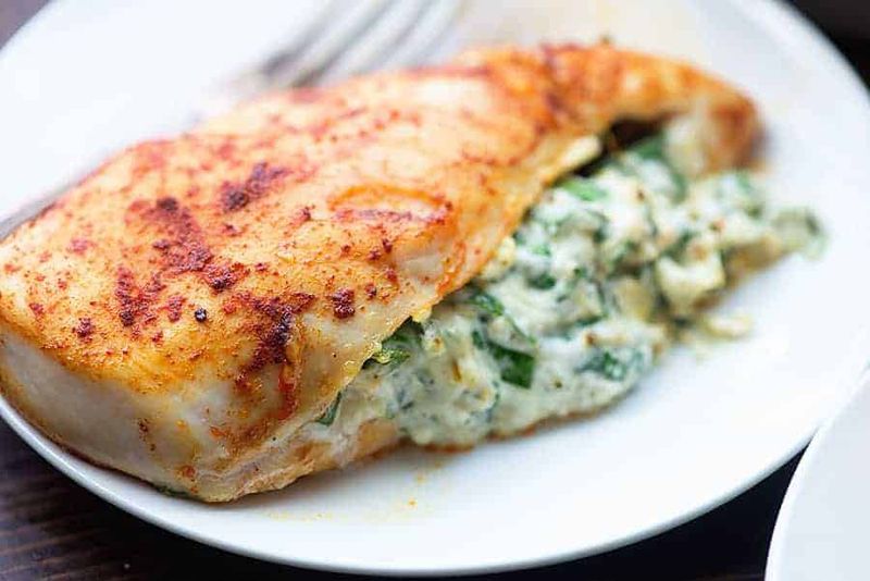 Creamy Spinach Stuffed Chicken