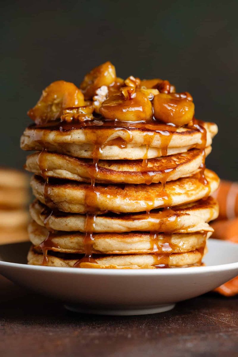 Caramelised Banana And Brown Butter Pancakes