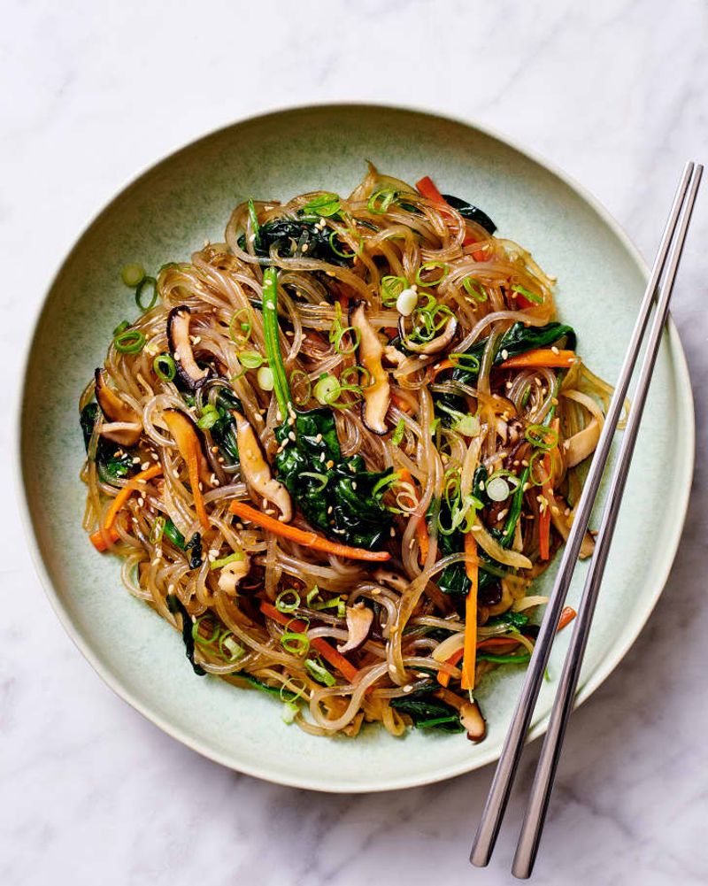 Japchae (Glass Noodle Stir-Fry)