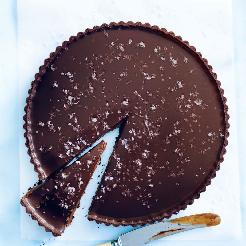 Salted Caramel Chocolate Tart