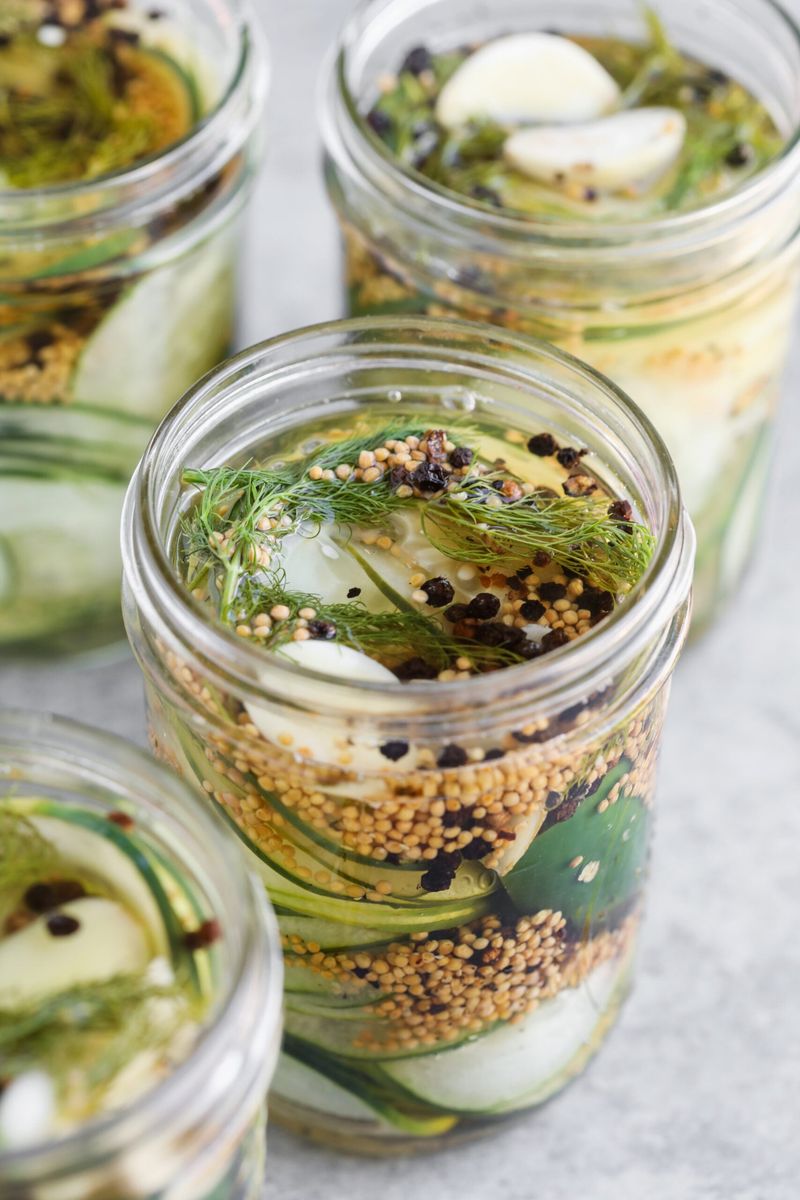 Quick Cucumber Dill Pickles