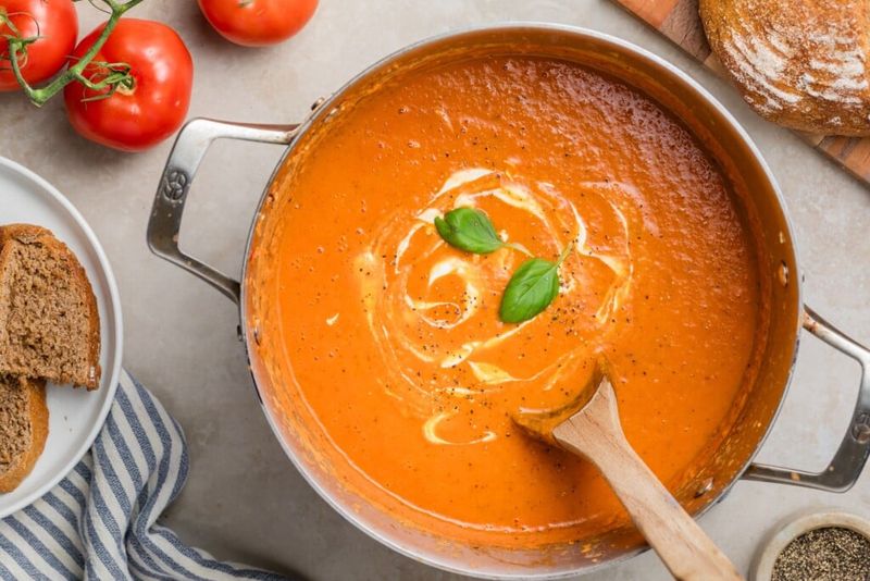Tomato Soup + A Swirl of Heavy Cream