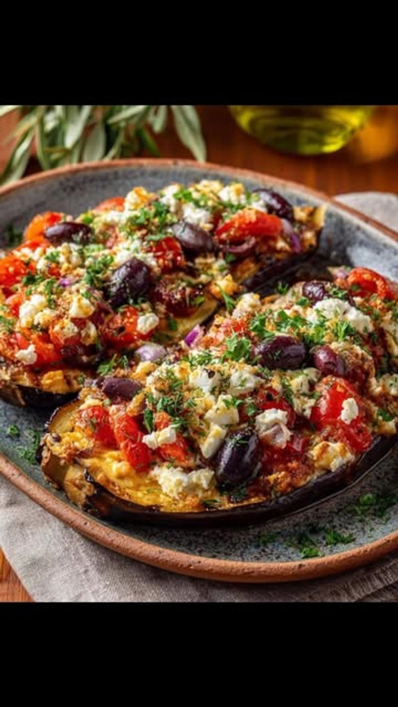 Classic Mediterranean Stuffed Aubergine