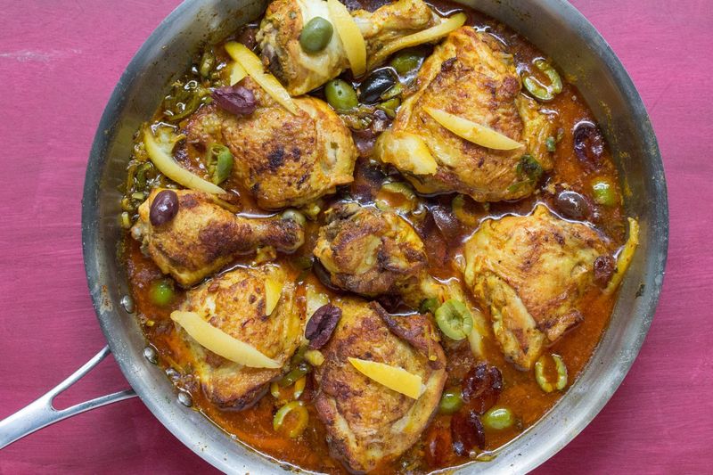 Chicken Tagine with Olives and Preserved Lemons