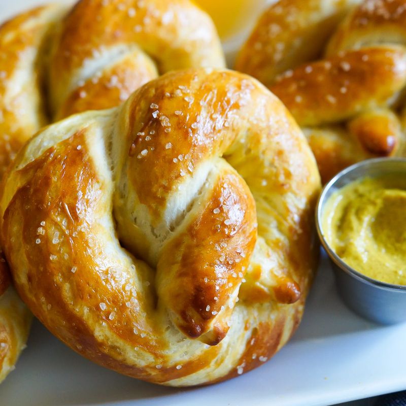 Soft Pretzels with Mustard Dipping Sauce