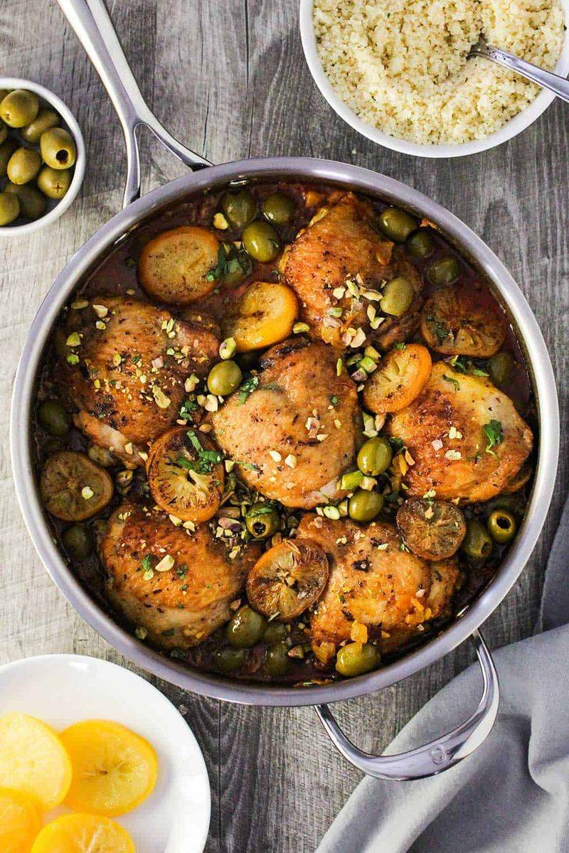 Chicken Tagine with Olives and Preserved Lemon