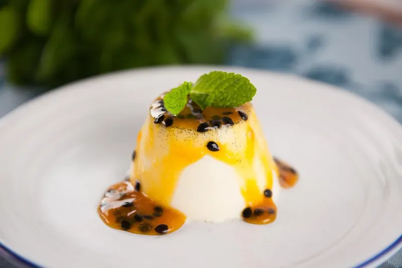 Classic Passion Fruit Panna Cotta