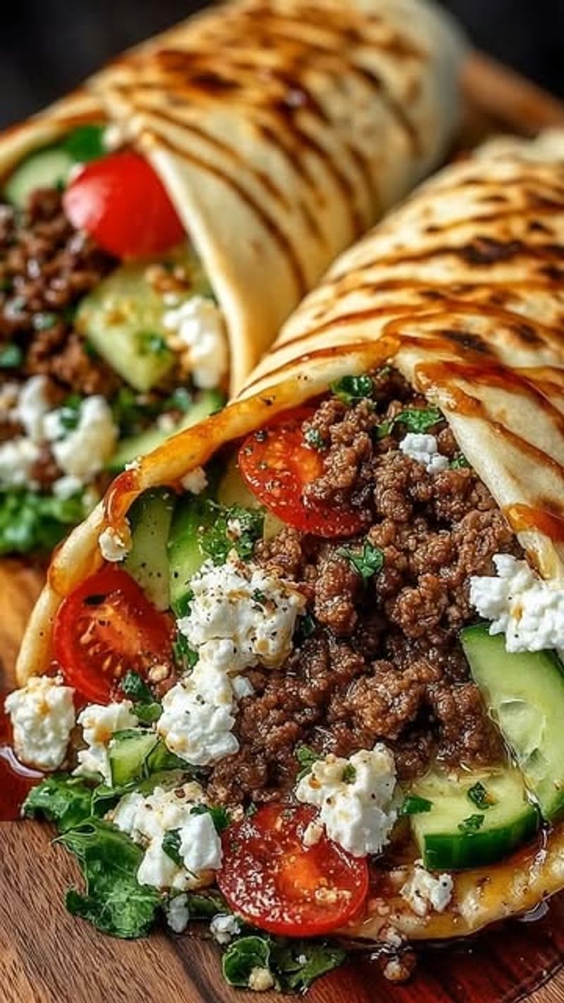 Turkish Spiced Ground Beef Wraps