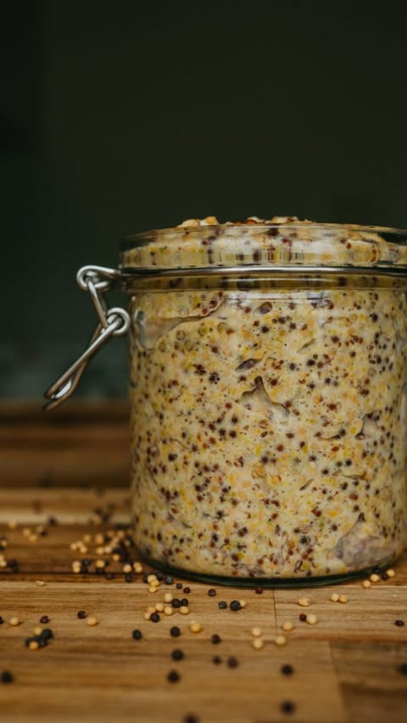 Fancy Mustard in a Glass Jar