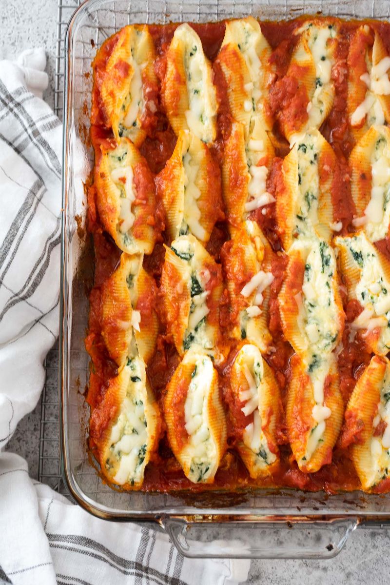 Spinach and Ricotta Stuffed Shells