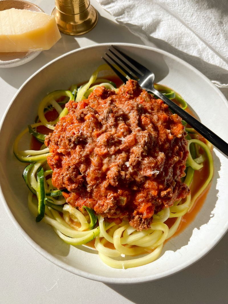 Zucchini Noodles with Turkey Bolognese