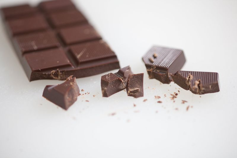A Single Square of Dark Chocolate