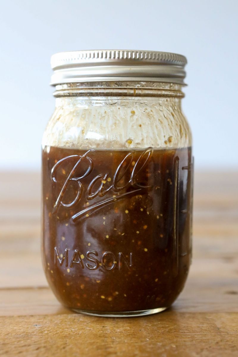 Homemade Salad Dressing in a Mason Jar