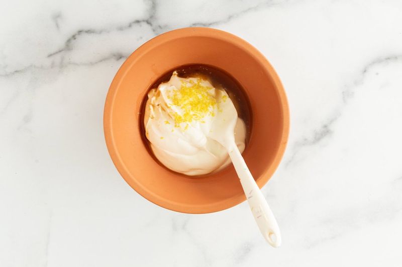 Stir In Lemon Zest and Vanilla Extract