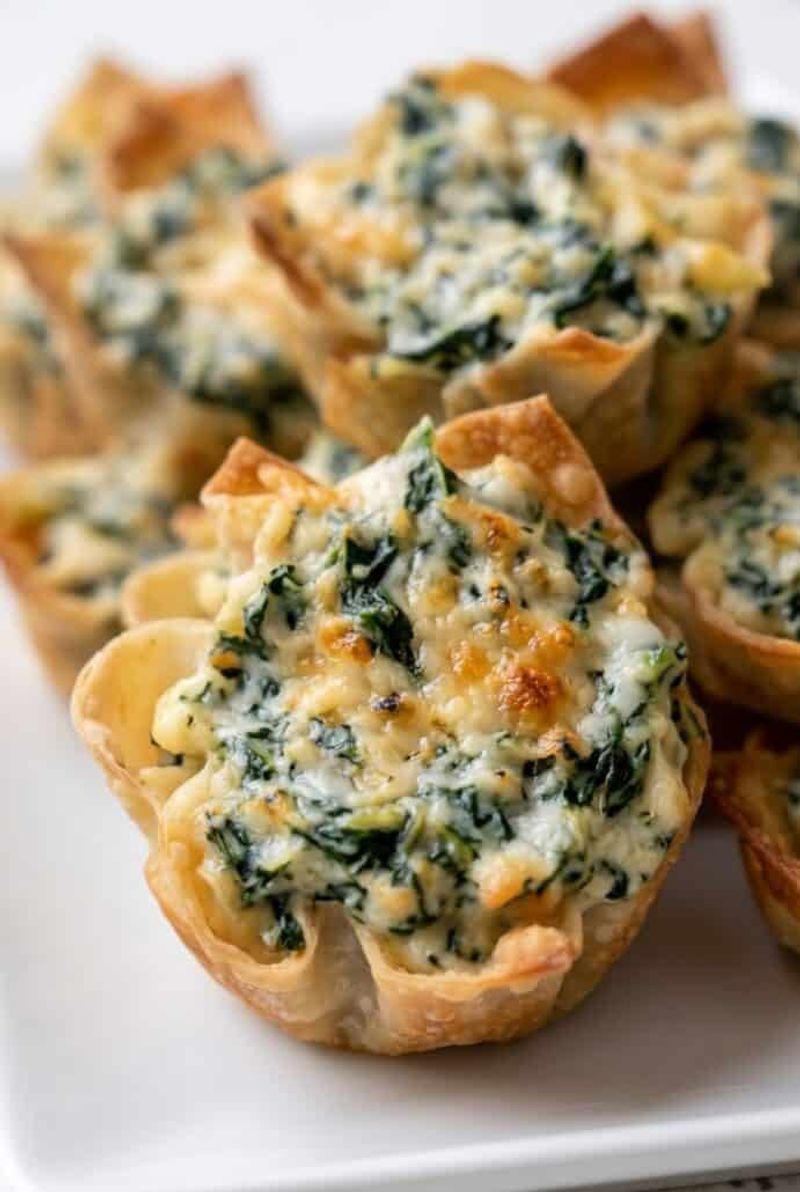 Air Fryer Spinach and Artichoke Dip Bites