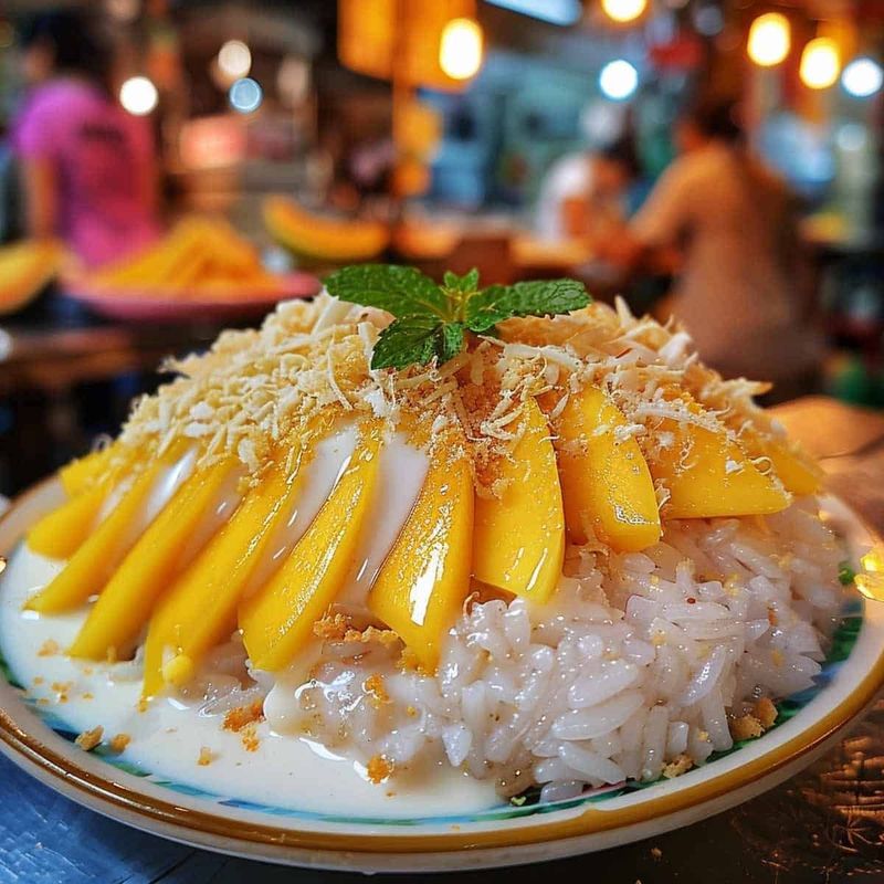 Thai Coconut Sticky Rice with Mango