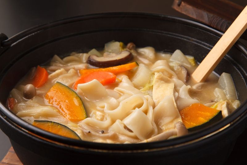 Japanese Hōtō Noodle Soup