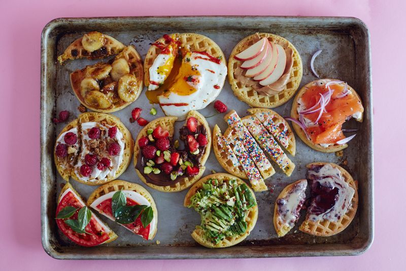 Waffles with Toppings Bar