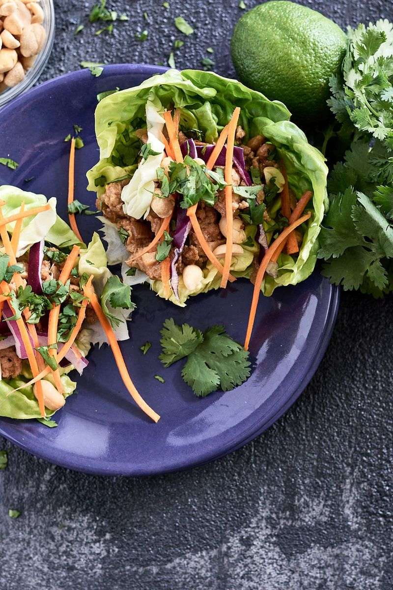 Pesto Chicken Lettuce Wraps