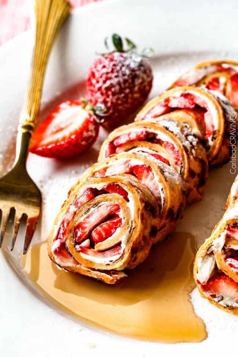 Strawberry and Nutella Pinwheels