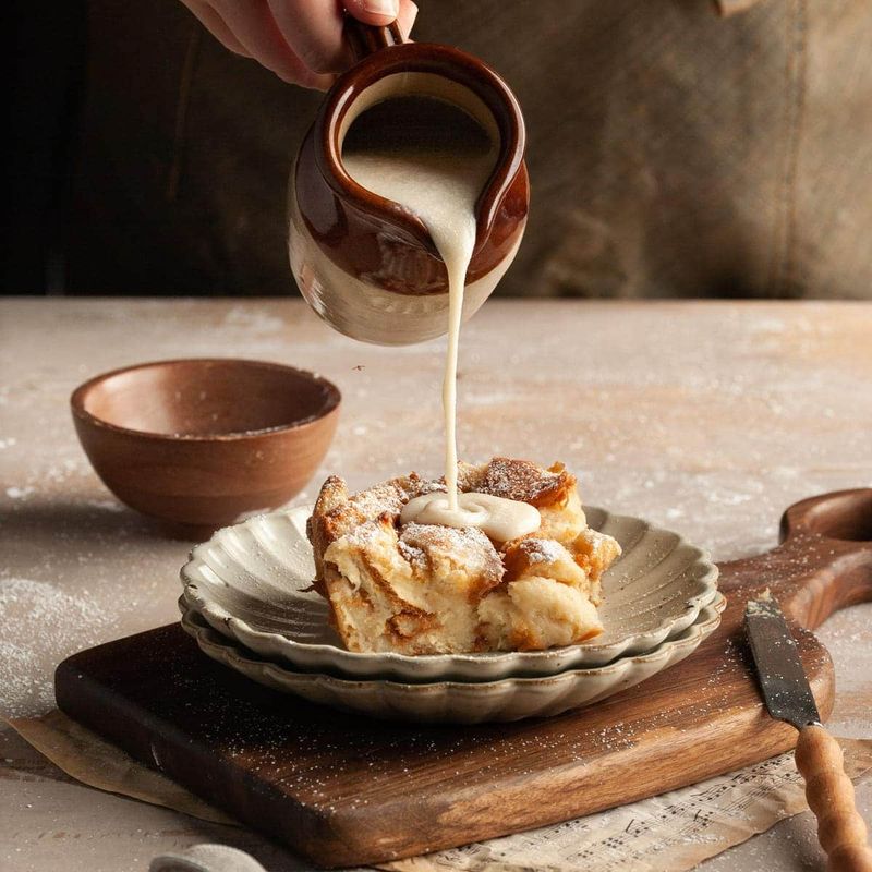 Bread Pudding with Vanilla Sauce
