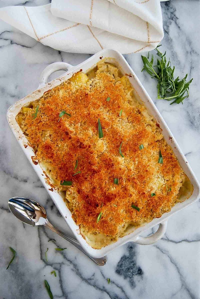 Scalloped Potatoes with Parmesan Crumb