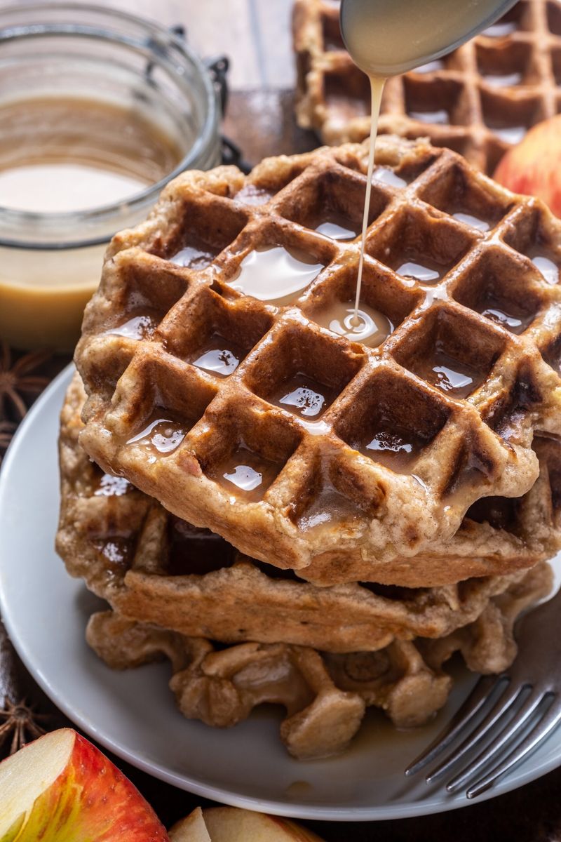 Apple Fritter Waffles