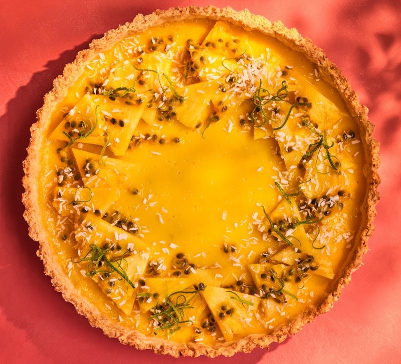 Passion Fruit and Mango Tart
