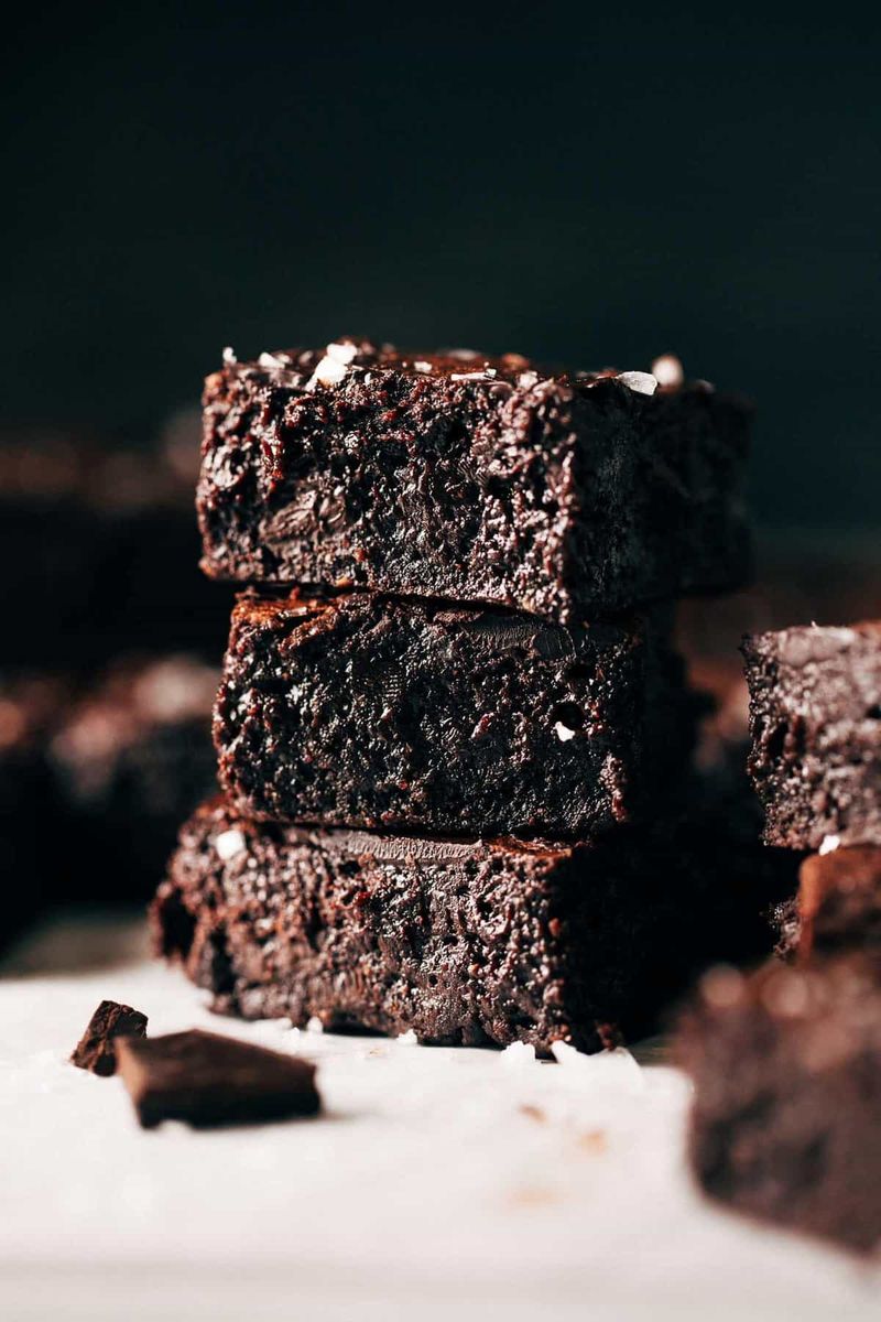 Dark Chocolate Brownies With Less Sugar