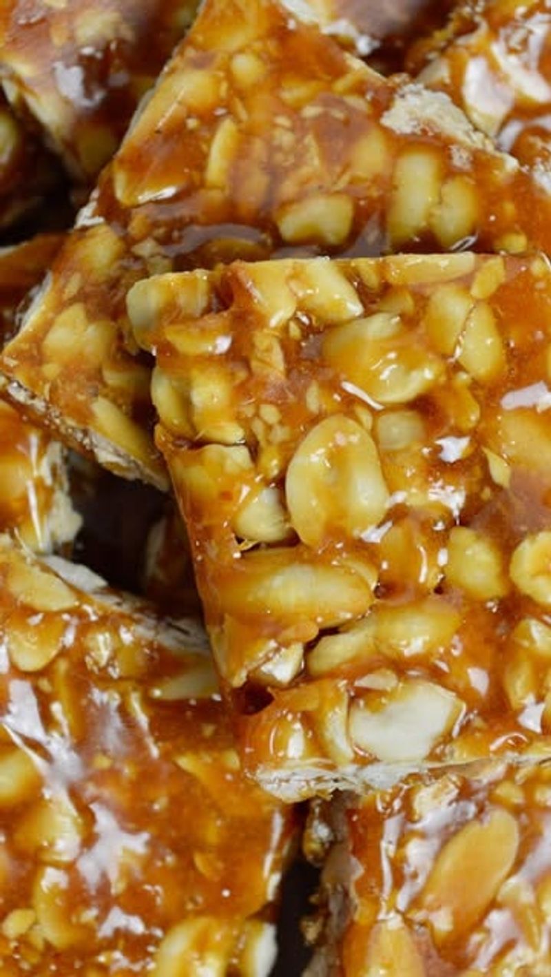 Caramel Peanut Chikki (India)