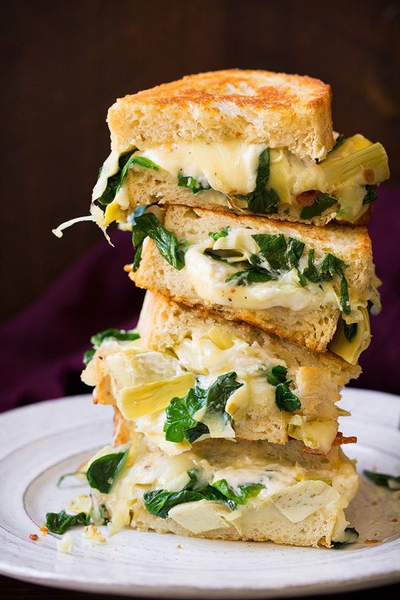 Artichoke Grilled Cheese Sandwich